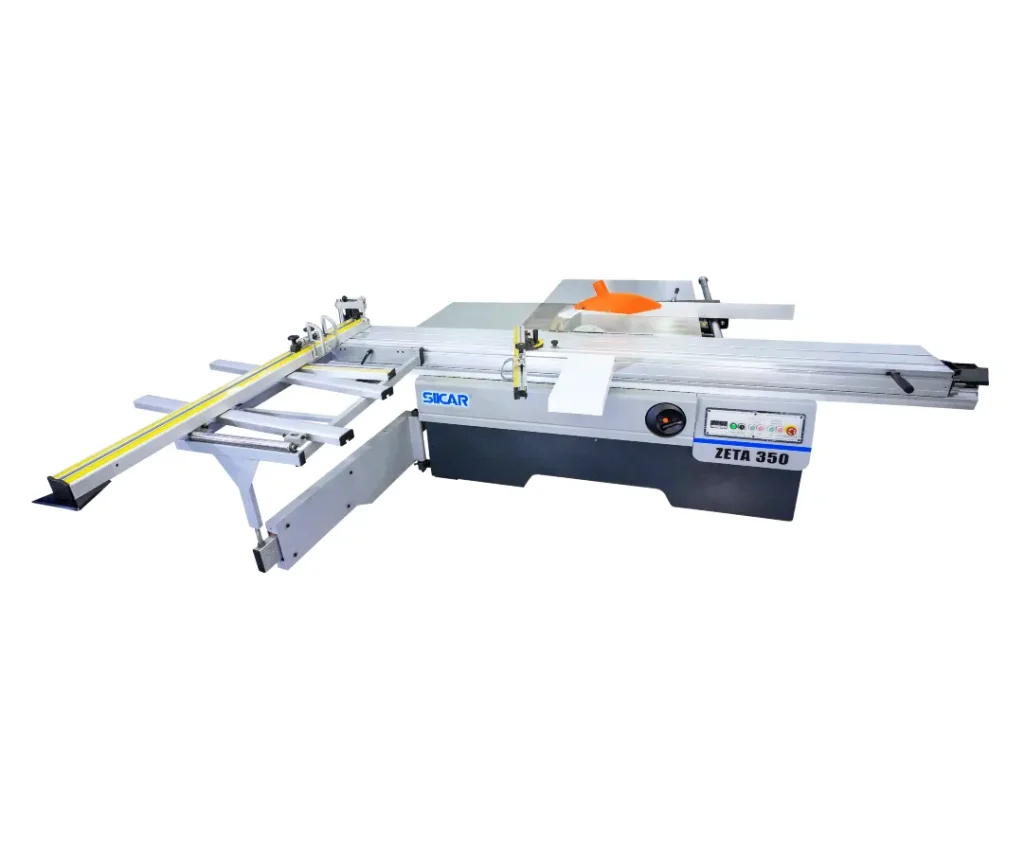 Escuadradora industrial Zeta 350 para corte de tableros de melamina y madera con alta precisión