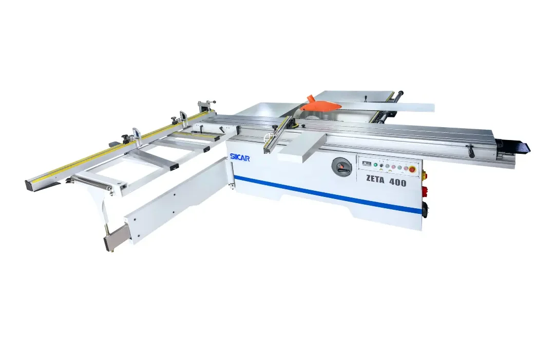Escuadradora industrial Zeta 400 para corte de tableros de gran formato en melamina y madera